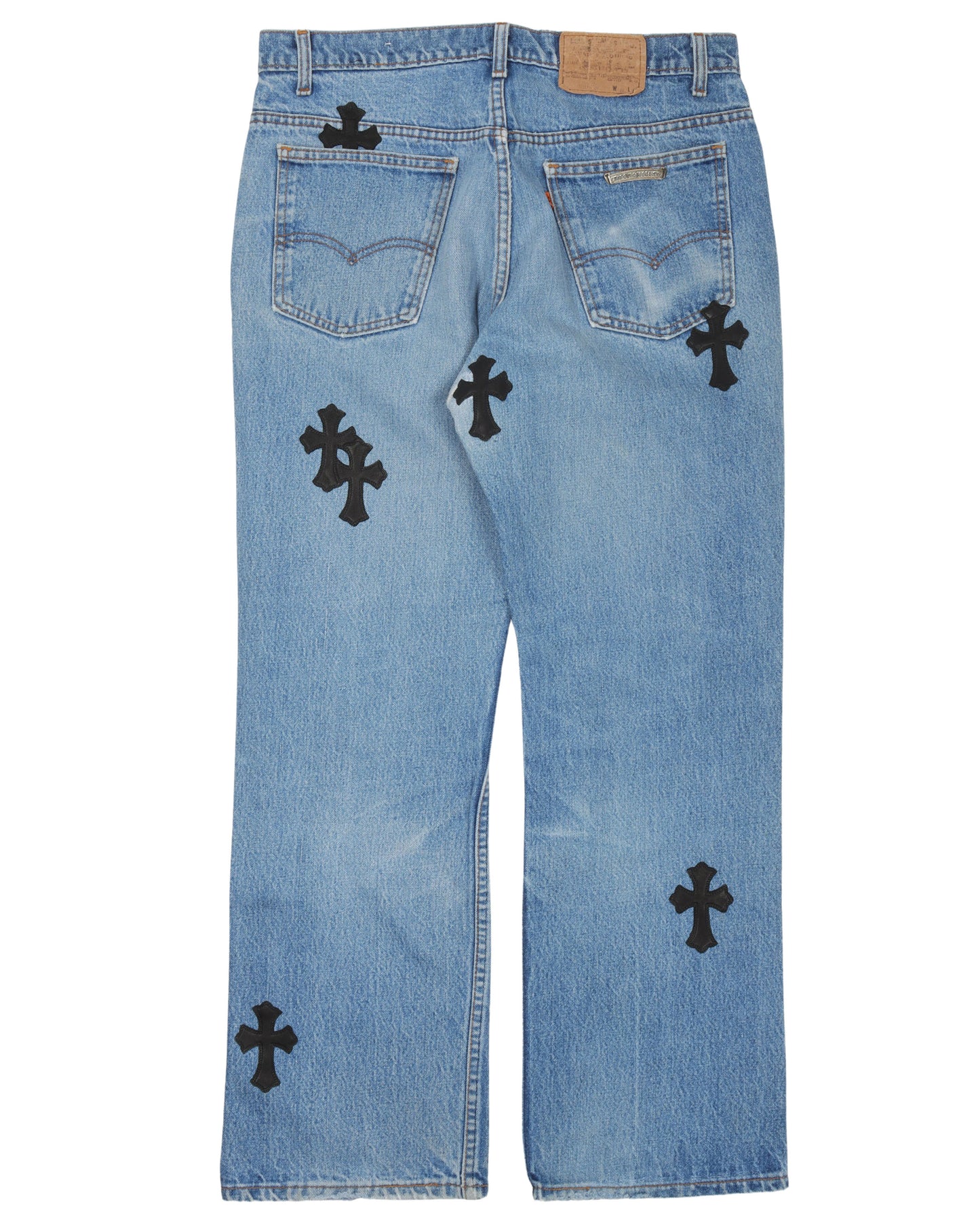Matty Boy Hand Painted Cross Patch Jeans