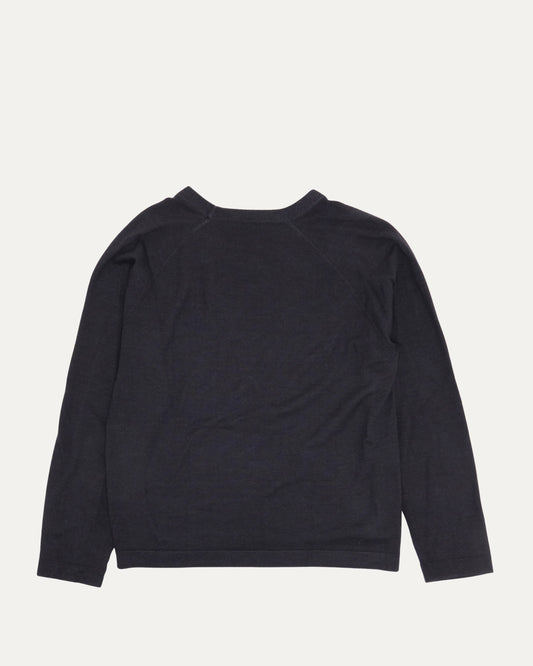 Wool Raglan Long Sleeve T-Shirt