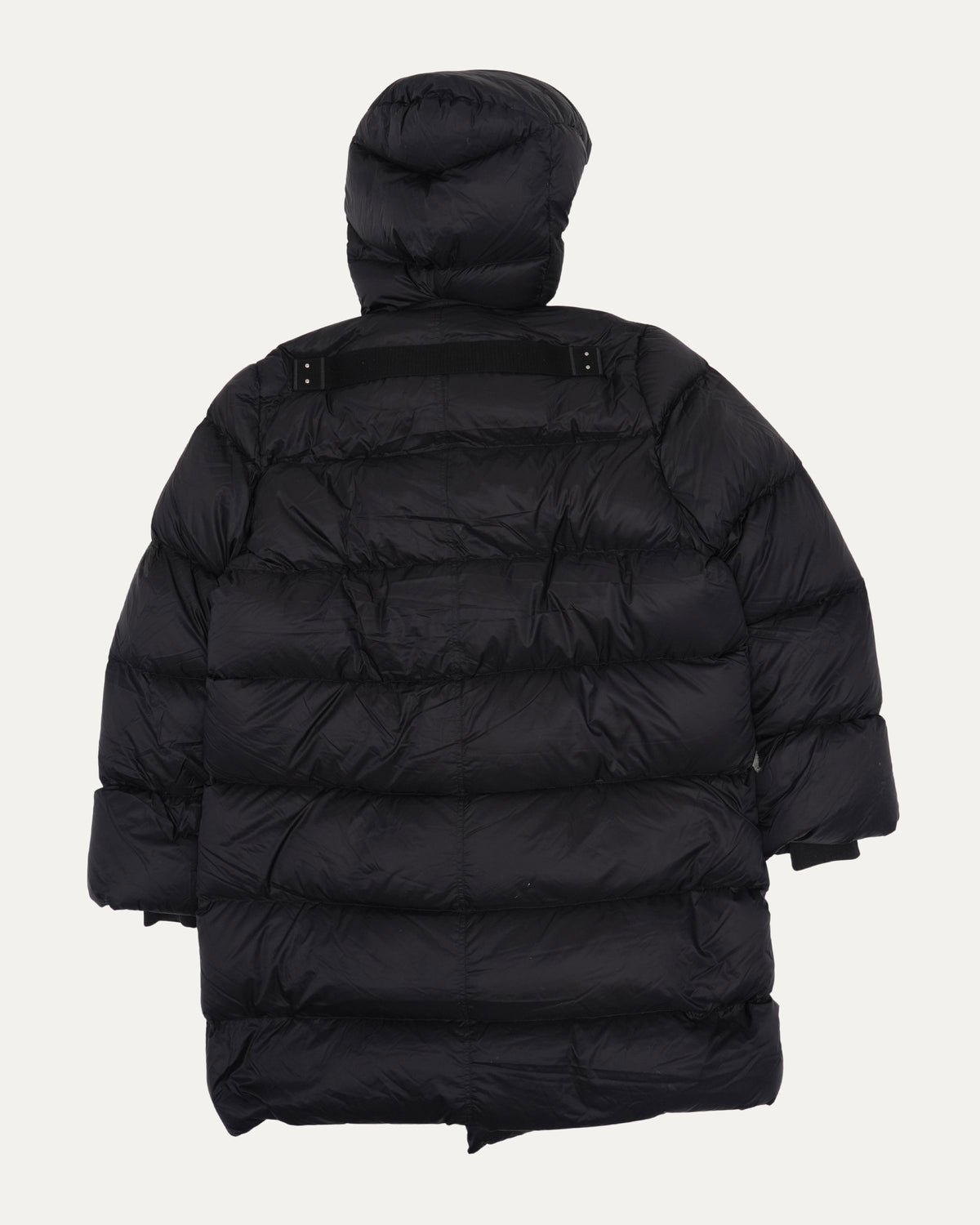 FW22 Strobe Leather Pocket Puffer Coat
