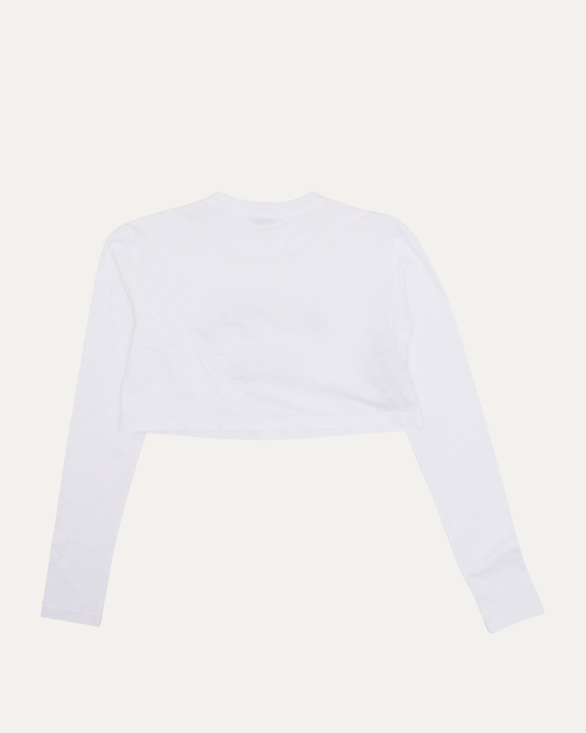 Rhinestone Embellished Long Sleeve Crop Top