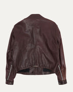 Leather Cafe Racer Jacket
