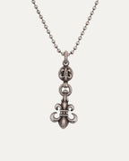 Fleur Pendant with Fleur Ball on Ball Chain