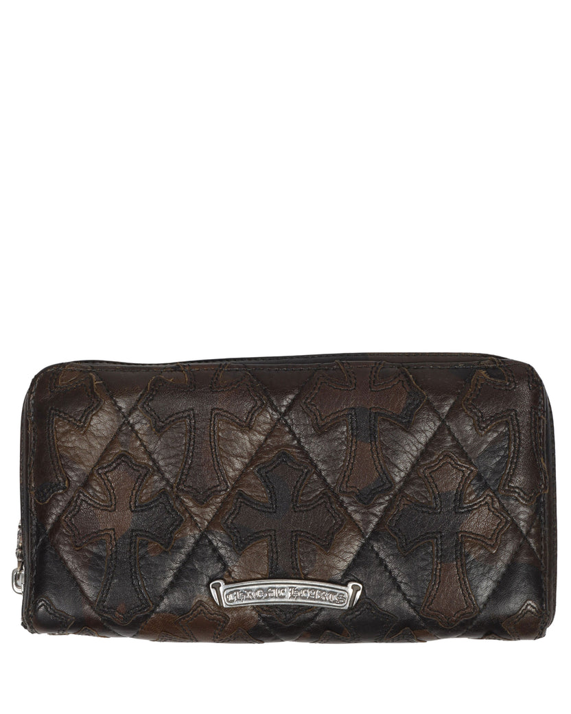 Chrome Hearts Camouflage Leather Cross Patch Wallet