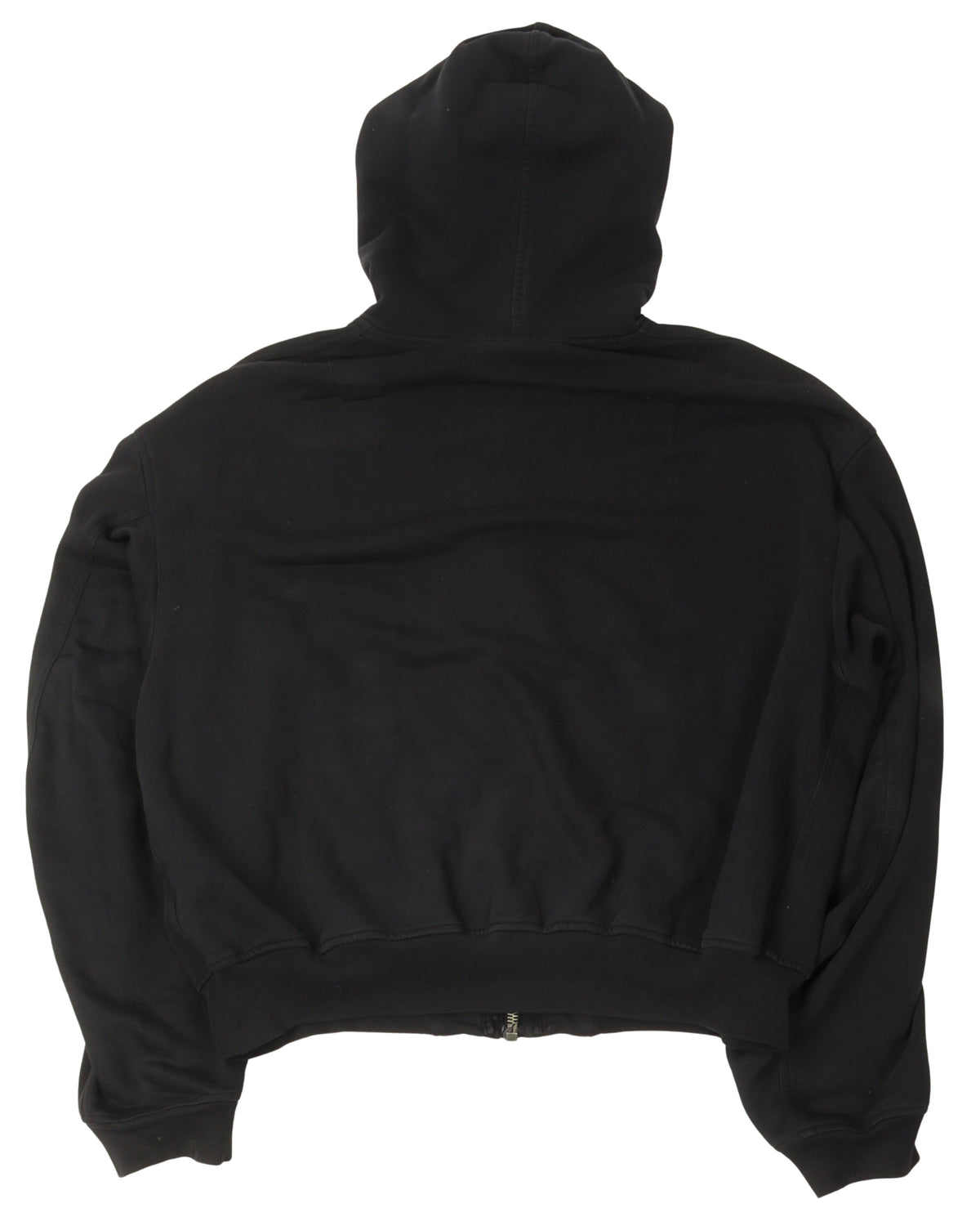 FW14 Suede Trim Zip Up Hoodie