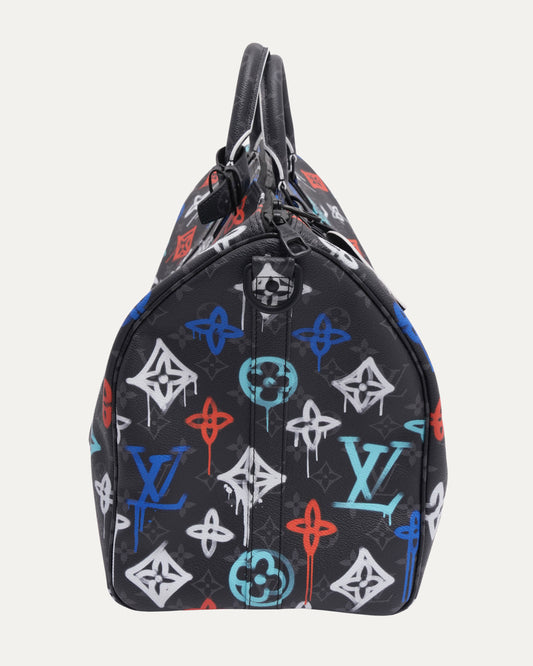 Graffiti Monogram Keepall Bandoulière 50