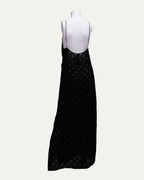 Velvet Burnout Hollow Cross Dress