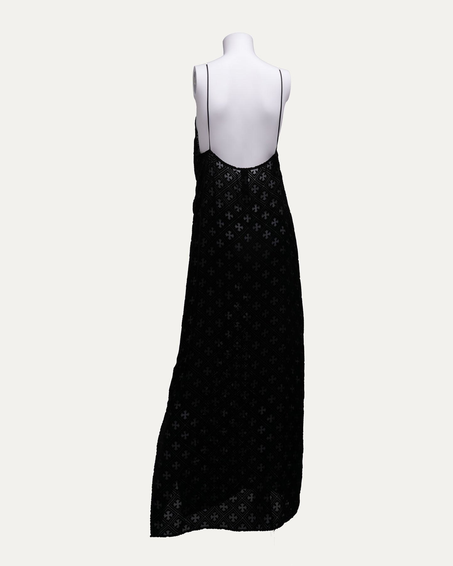 Velvet Burnout Hollow Cross Dress