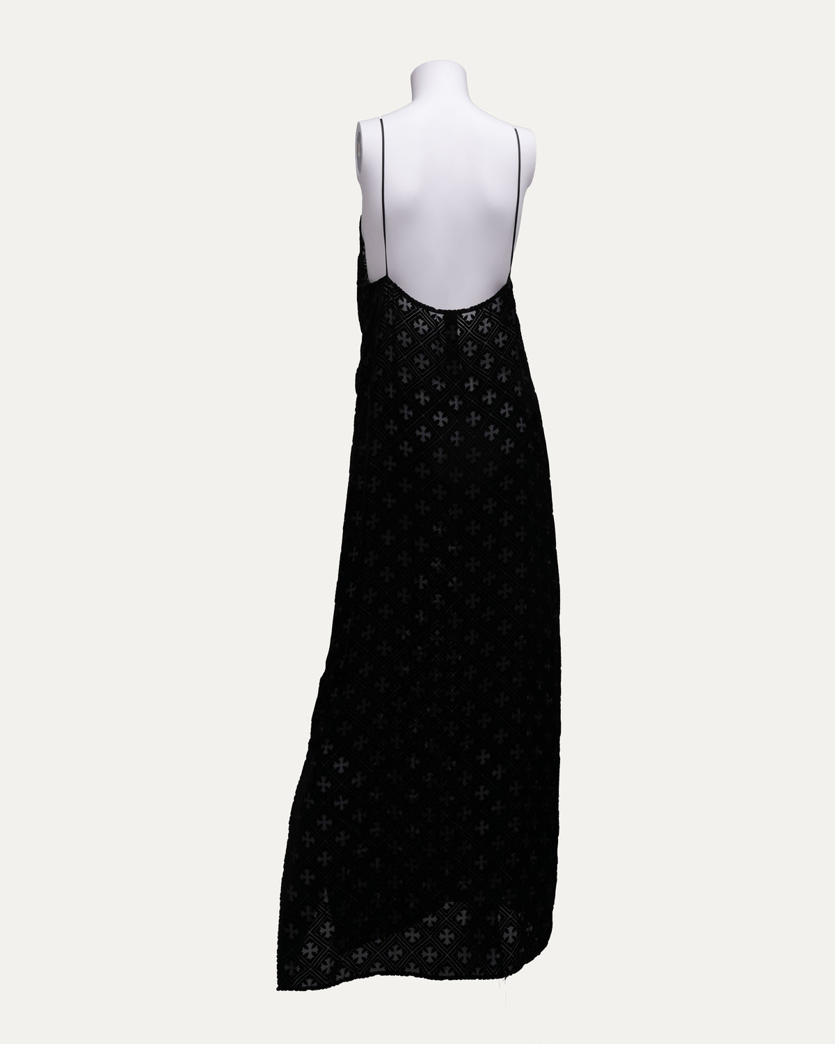 Velvet Burnout Hollow Cross Dress
