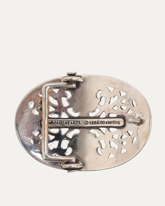 Oval Cross Belt Buckle