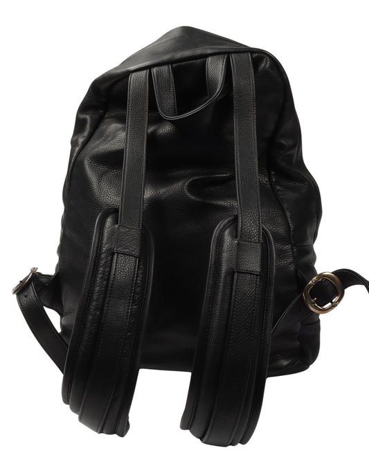 Leather Multicolor Cross Patch Backpack