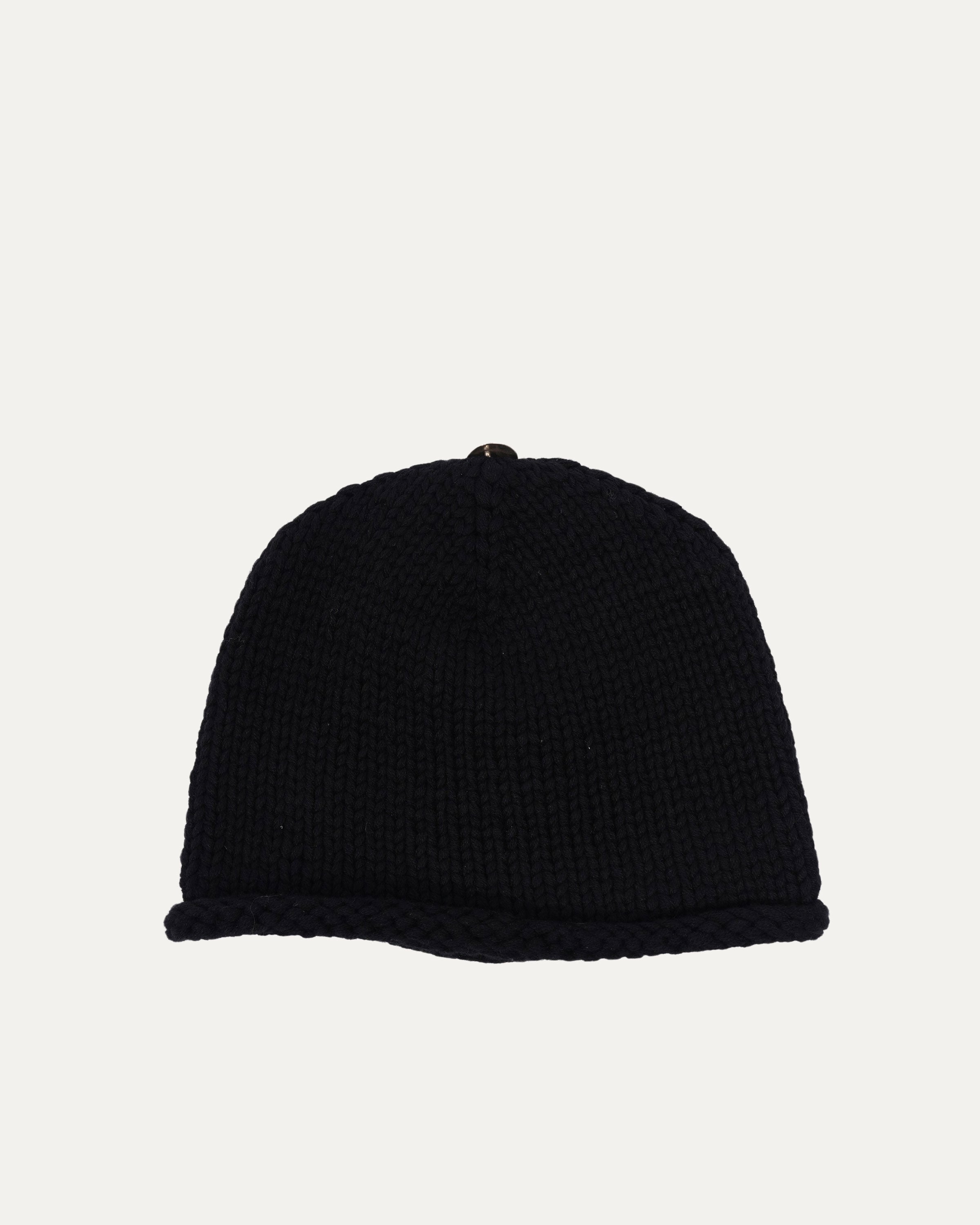 Silver Embellished Cross Patch Cashmere Beanie