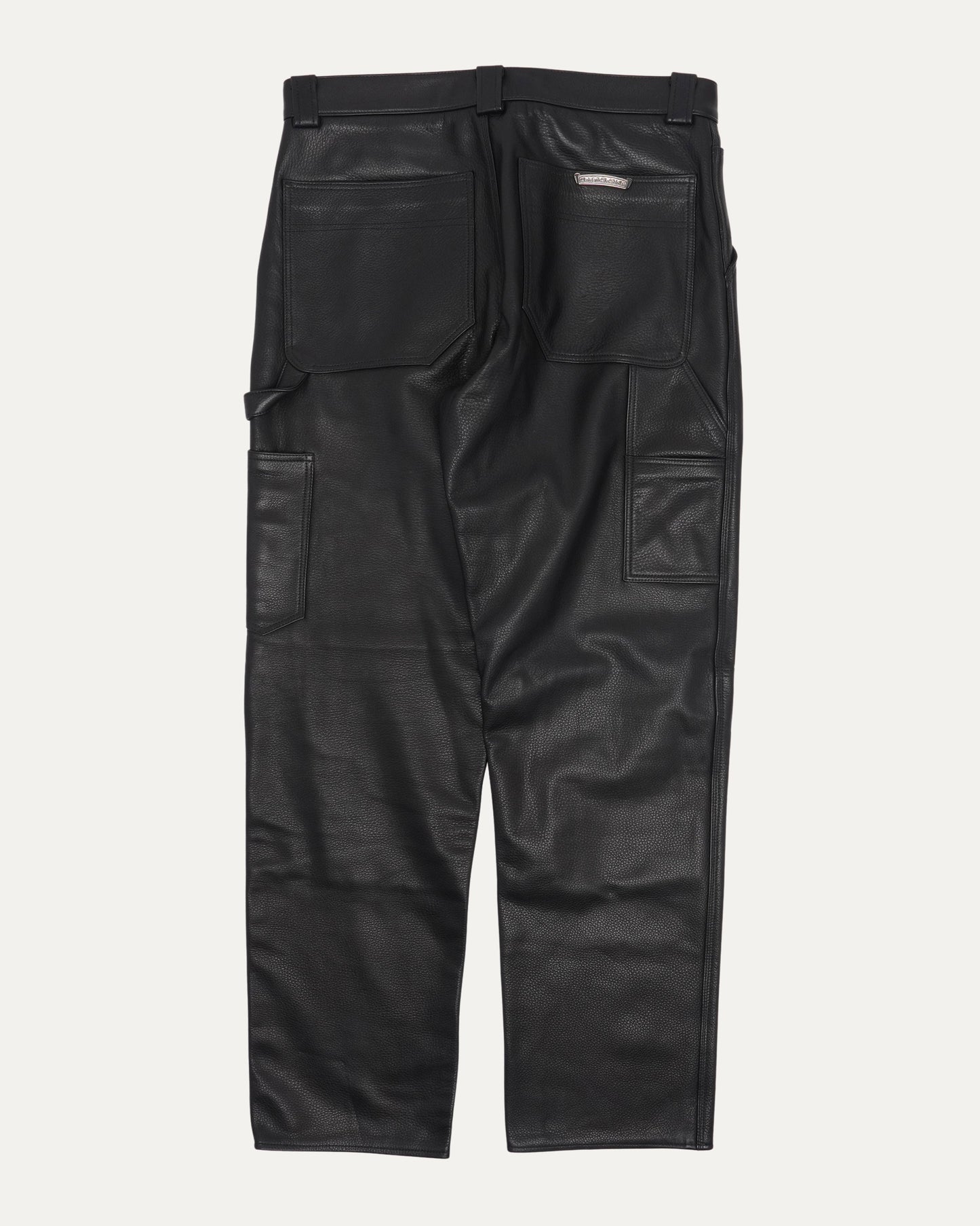 Fleur Knee Leather Carpenter Pants