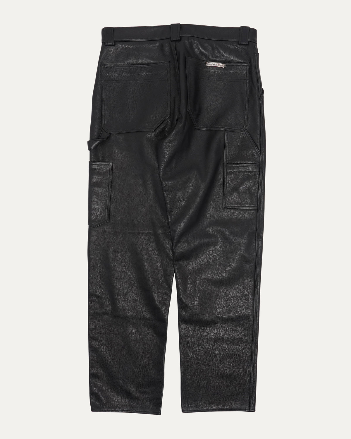 Fleur Knee Leather Carpenter Pants