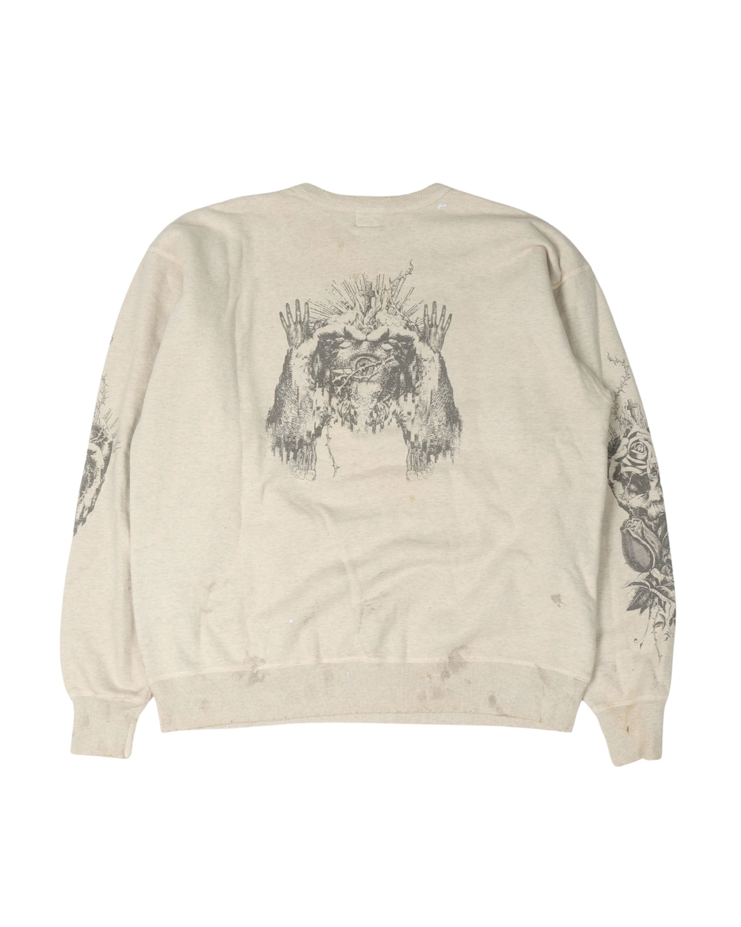 Distressed Jesus Crewneck