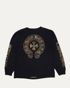 Camouflage Cemetery Cross Long Sleeve Pocket T-Shirt