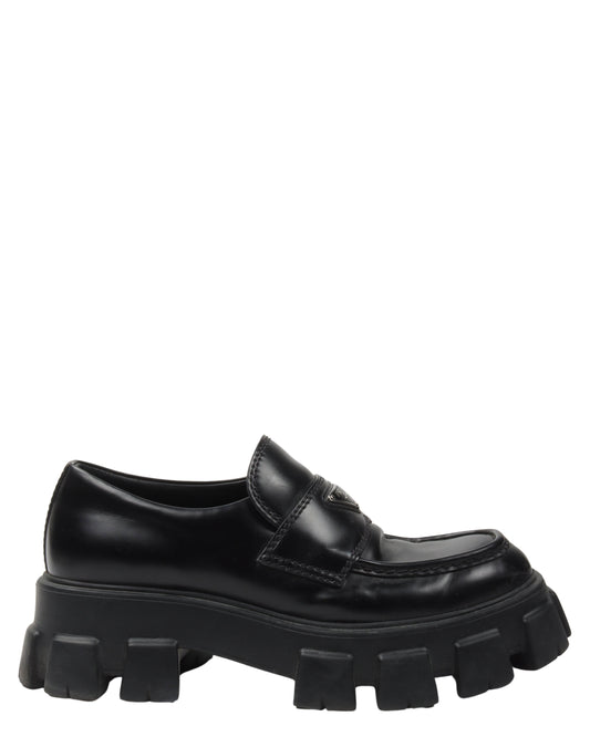Monolith Brushed Leather Loafers
