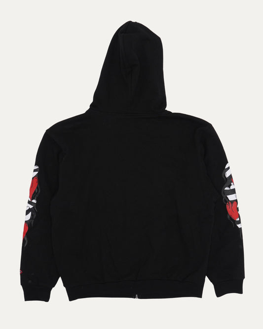 Matty Boy Thermal Lined T Bar Zip Up Hoodie