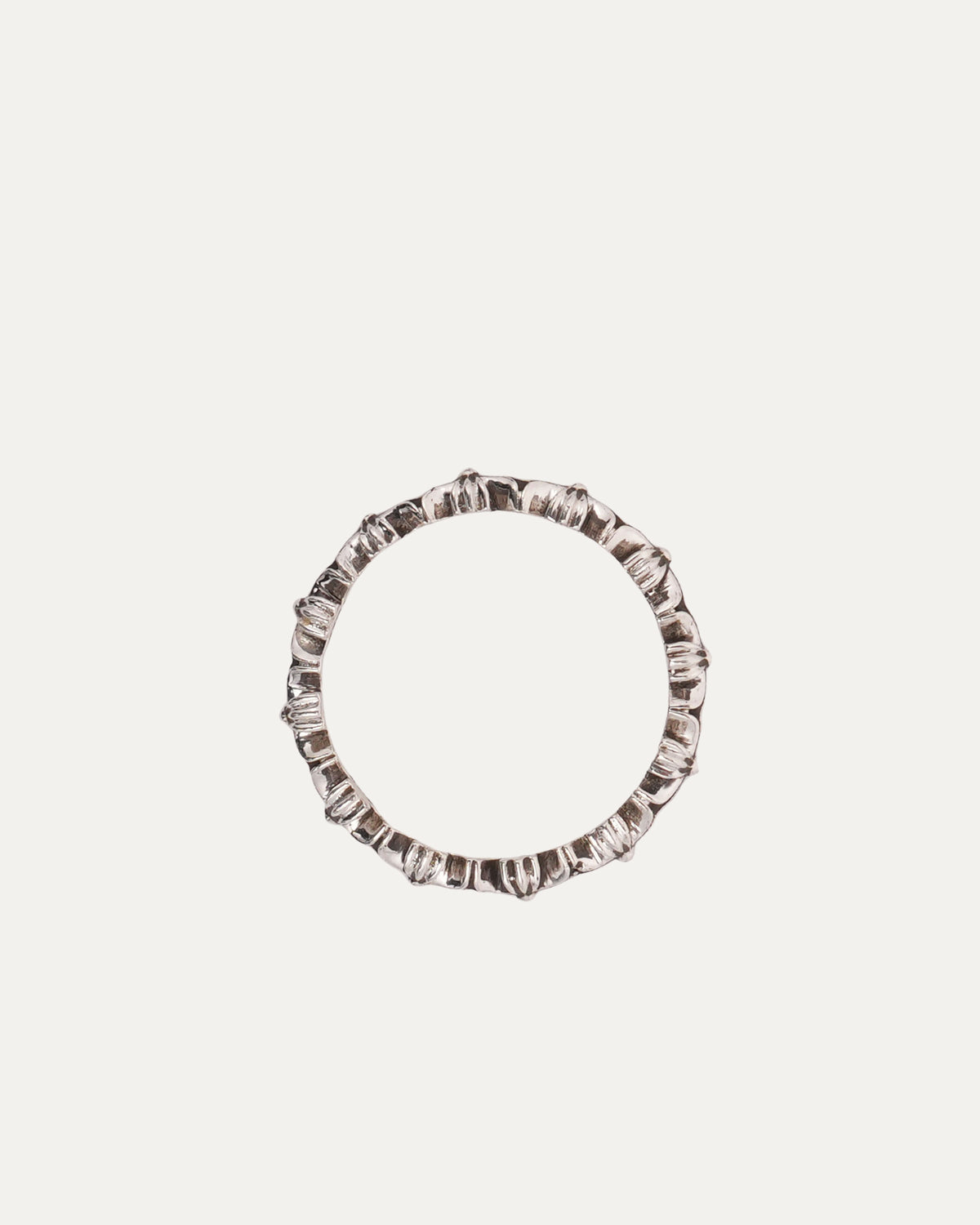 Tiny E Band Ring