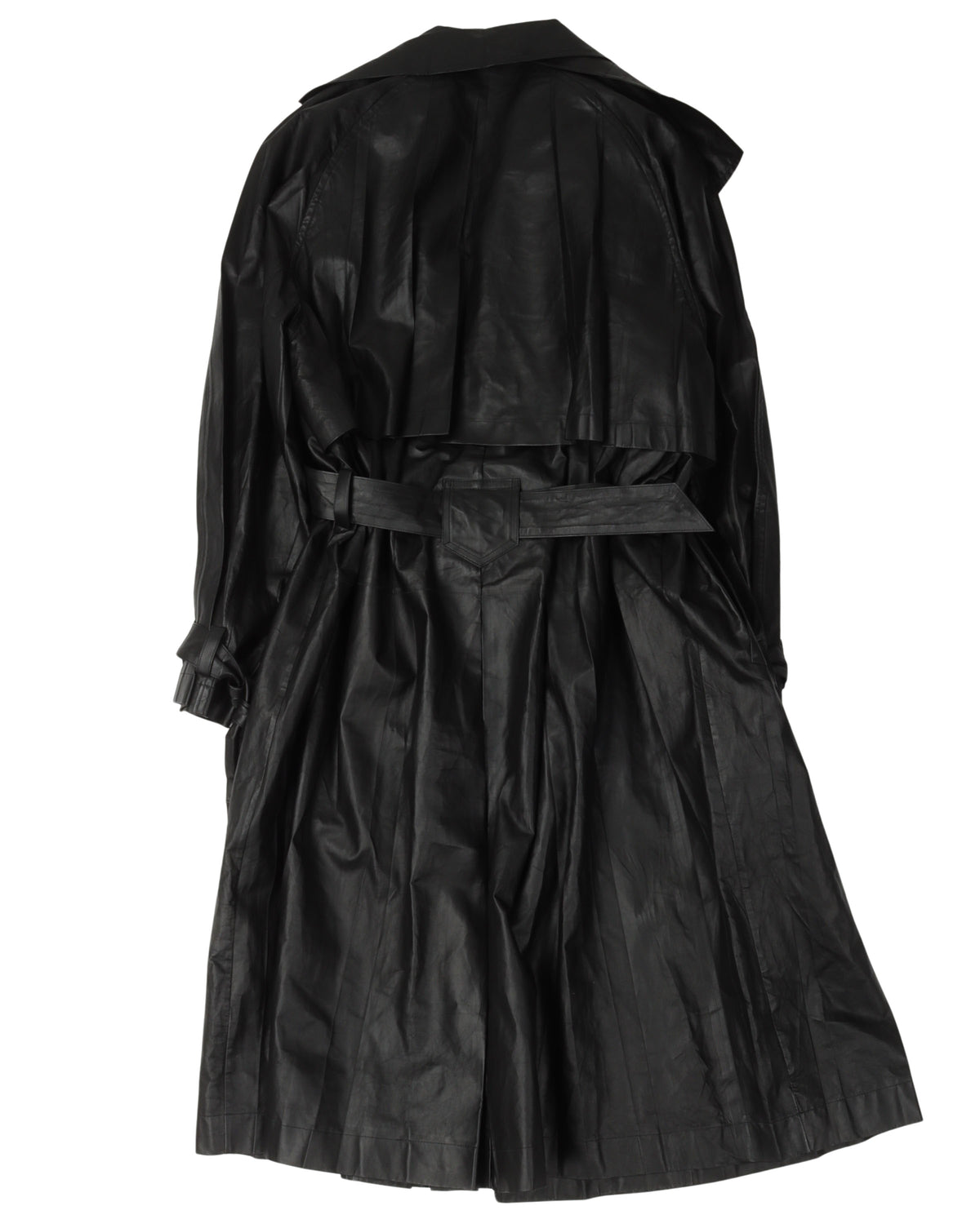 Lamb Leather Trench Coat