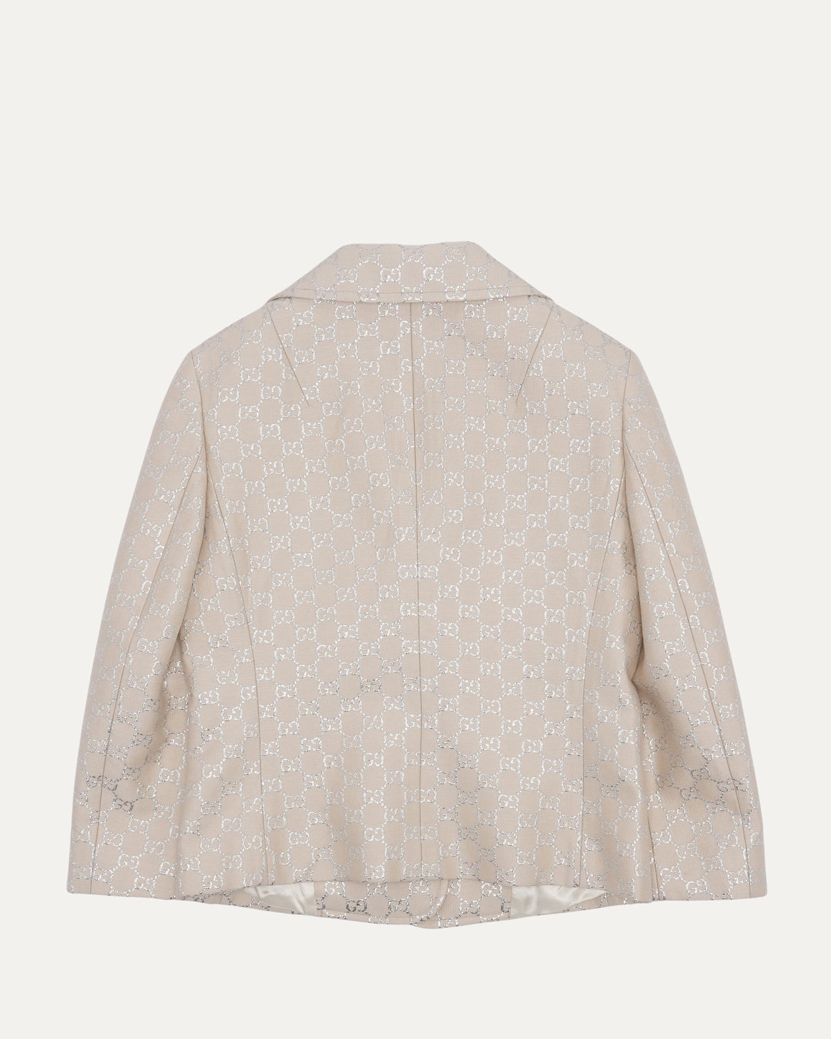 Cropped Monogram Blazer