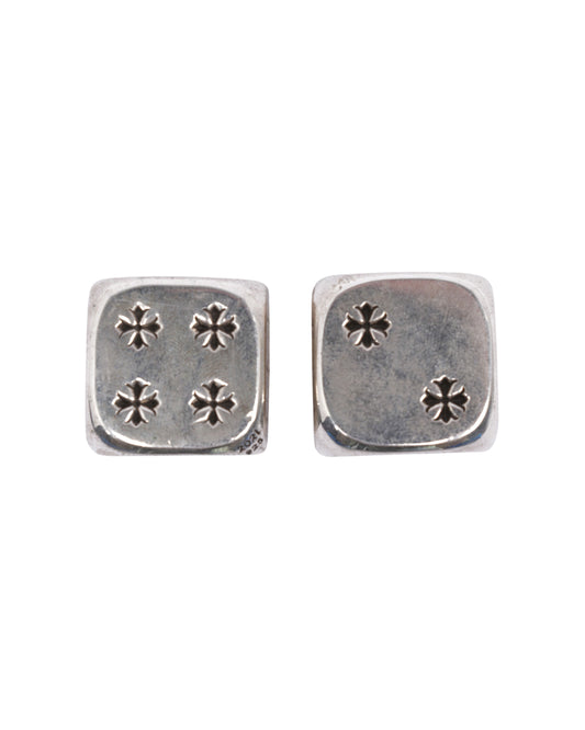 Large Silver Dice Set