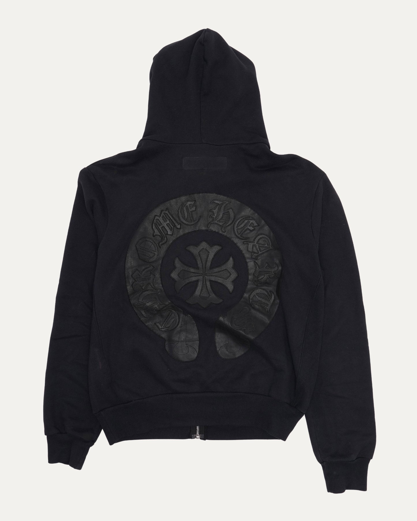 Vintage Horseshoe Logo Patch Zip Up Hoodie