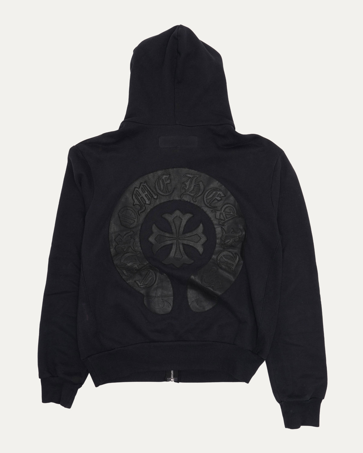 Vintage Horseshoe Logo Patch Zip Up Hoodie