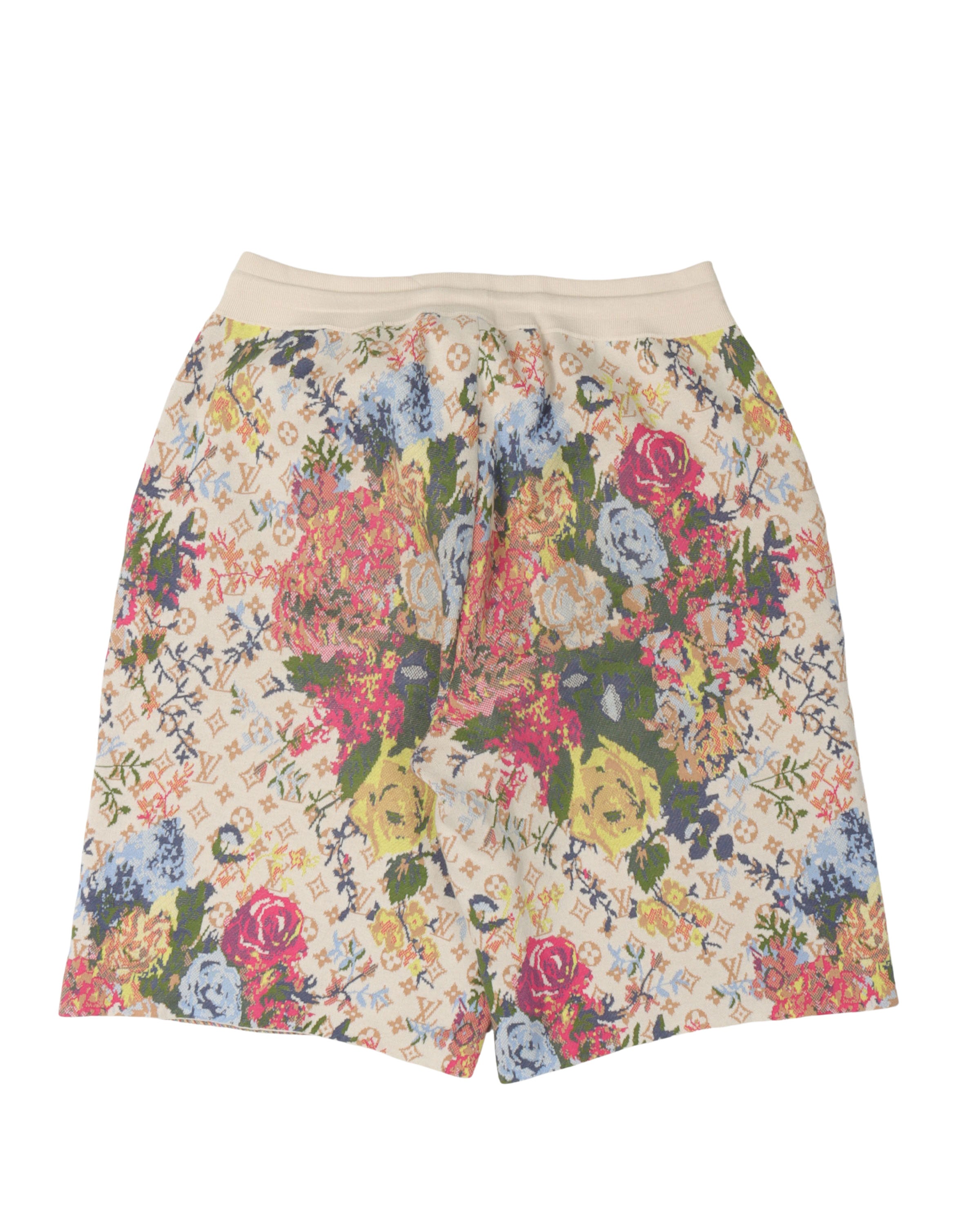 Monogram Floral Shorts