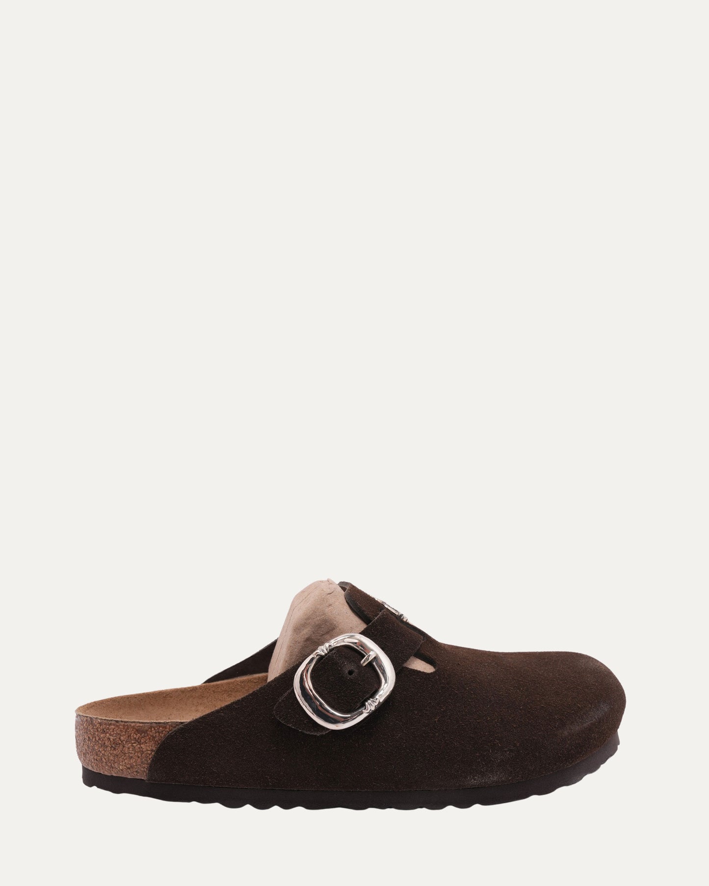 Dagger Embellished Birkenstock Boston Suede Mule