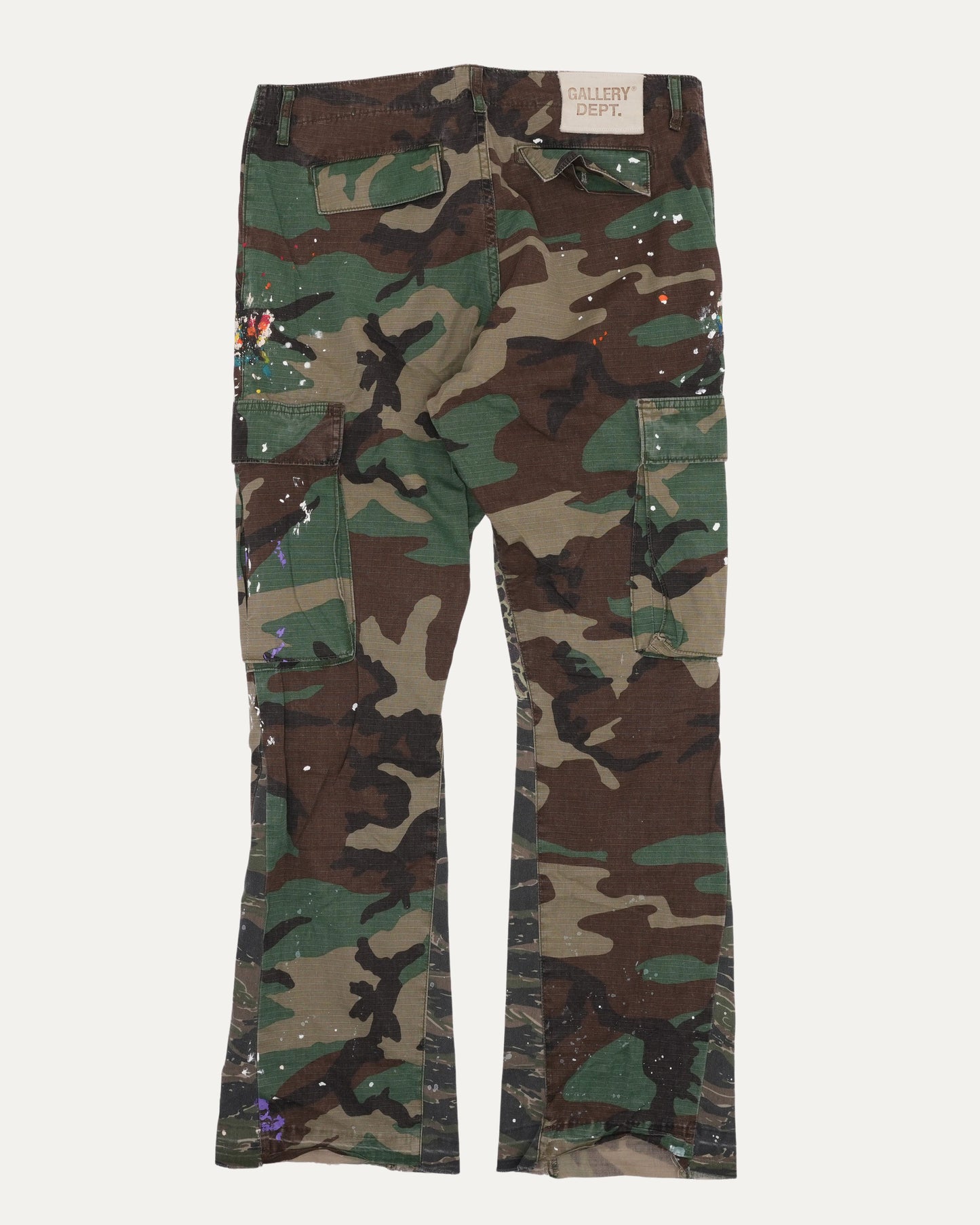 Camouflage LA Flare Cargo Pants