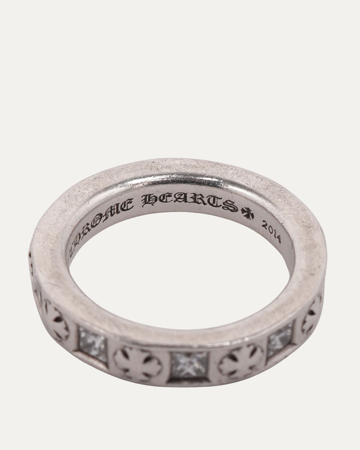 Diamond Plus Cross Square Ring