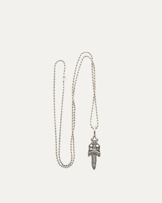 Ball Chain with Dagger Pendant