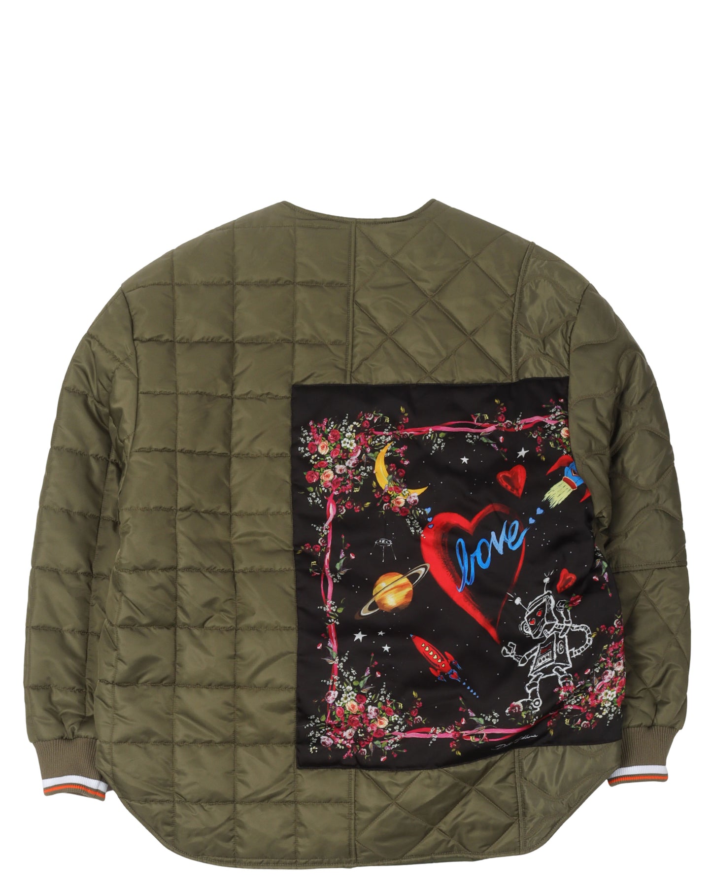 Patched Padded Liner Jacket