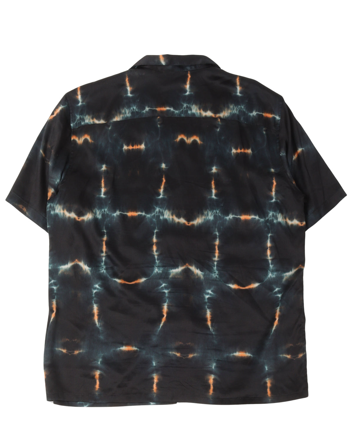 Tie Dye Silk Button Down Shirt