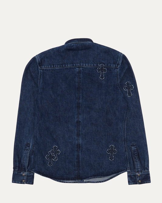 Denim Cross Patch Shirt