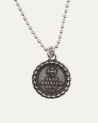 True Fucking Love Medallion Pendant on Ball Chain