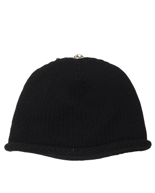 Cashmere Fleur Patch Beanie