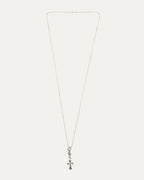 Small Cross and Plus Ball Pendant with Ball Chain