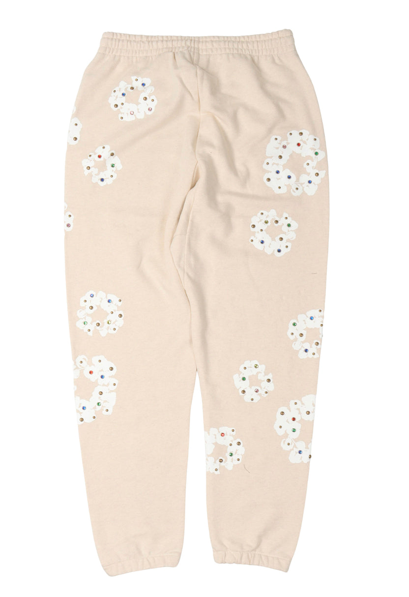 Denim Tears Rhinestone Cotton Wreath Sweatpants