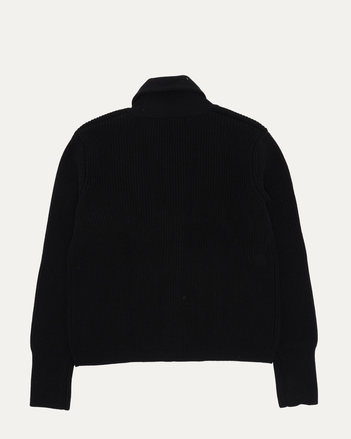 Cross Patch Cashmere Shawl Collar Cardigan Sweater