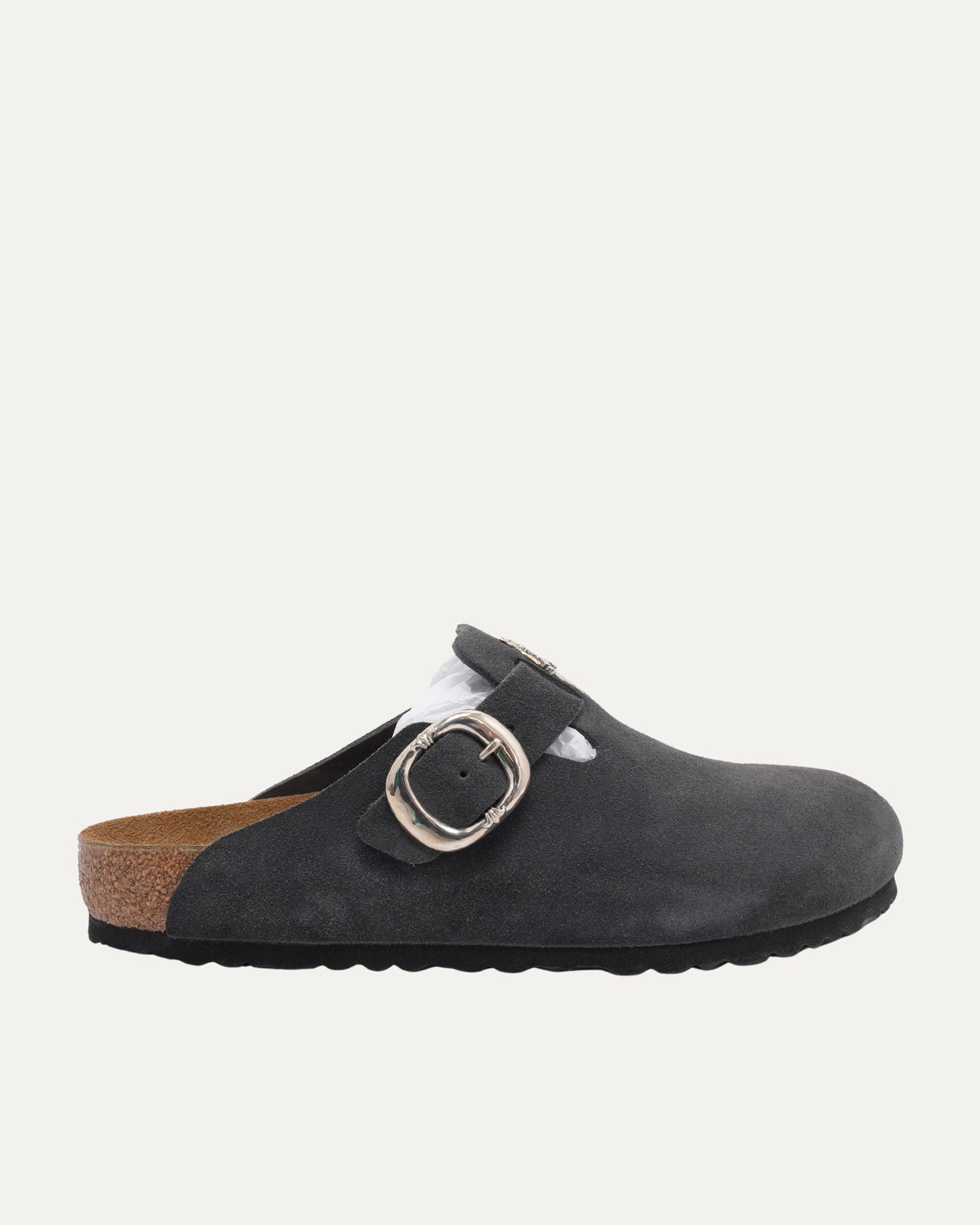Dagger Embellished Birkenstock Boston Suede Mule
