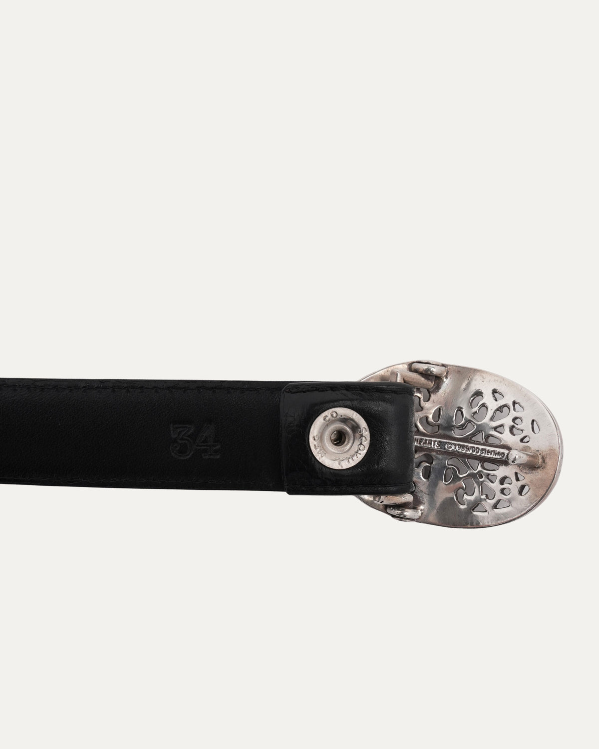 Thin Oval Cross Belt
