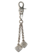 Silver Dice Keychain Clip