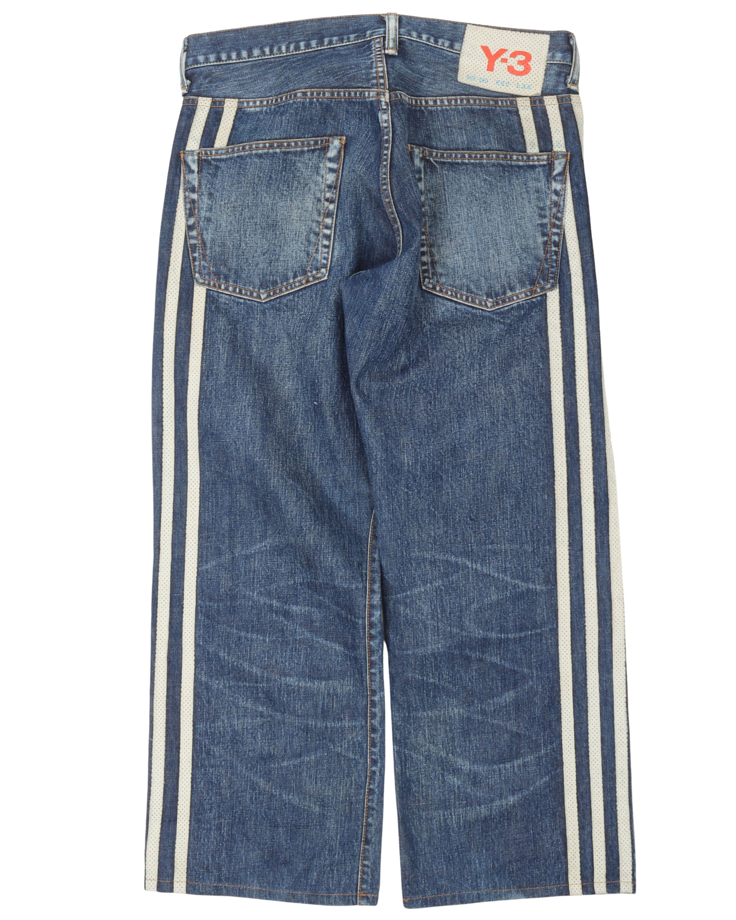 AW04 Spotted Horse Y-3 Adidas Striped Jeans 80/100