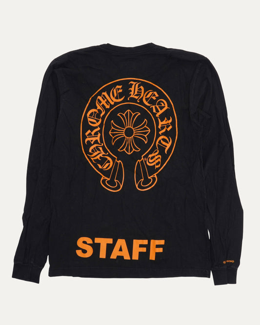 Staff Horseshoe Logo Long Sleeve Pocket T-Shirt