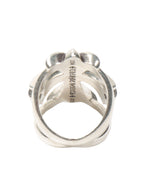Emerald Infinity Cross Ring