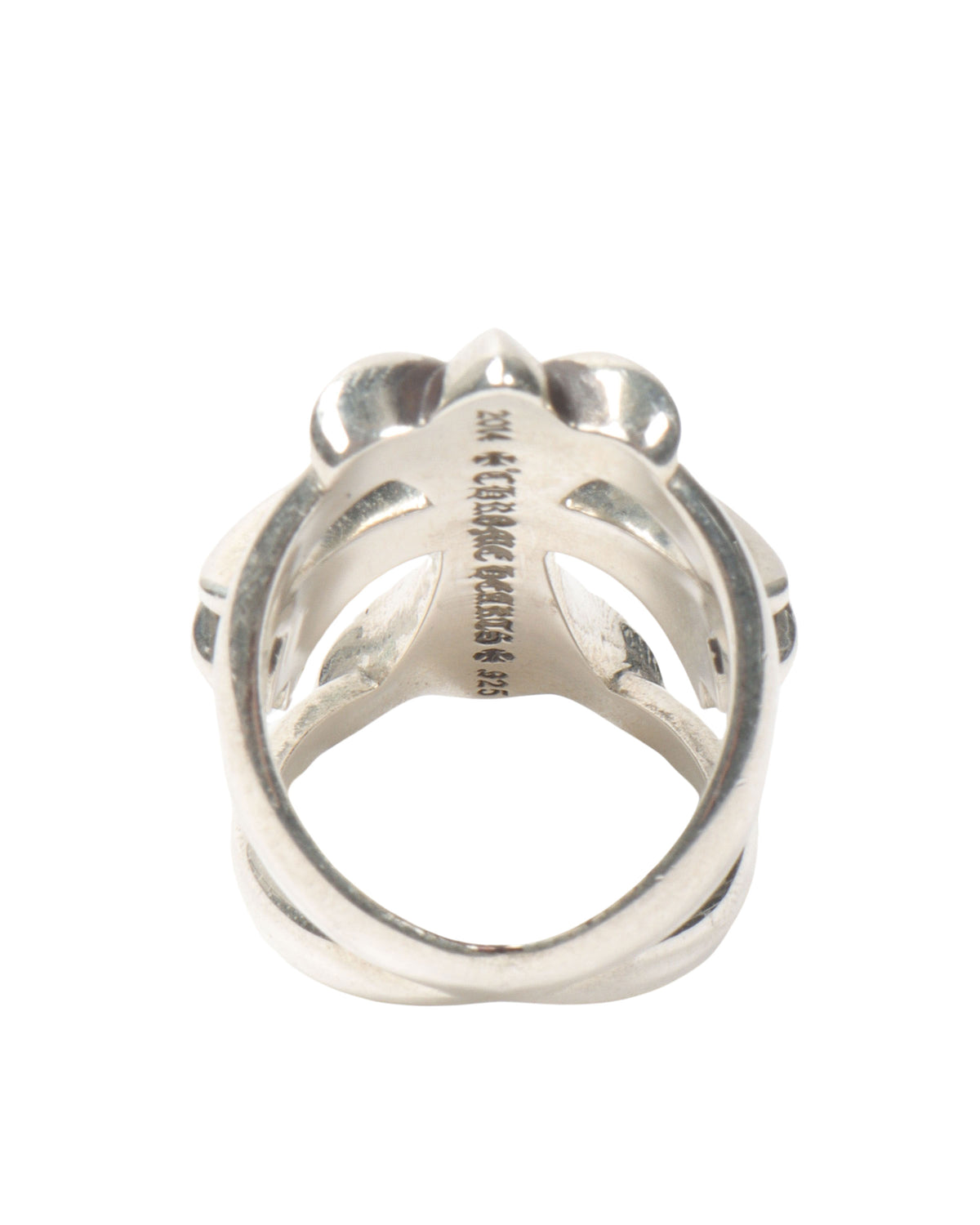 Emerald Infinity Cross Ring