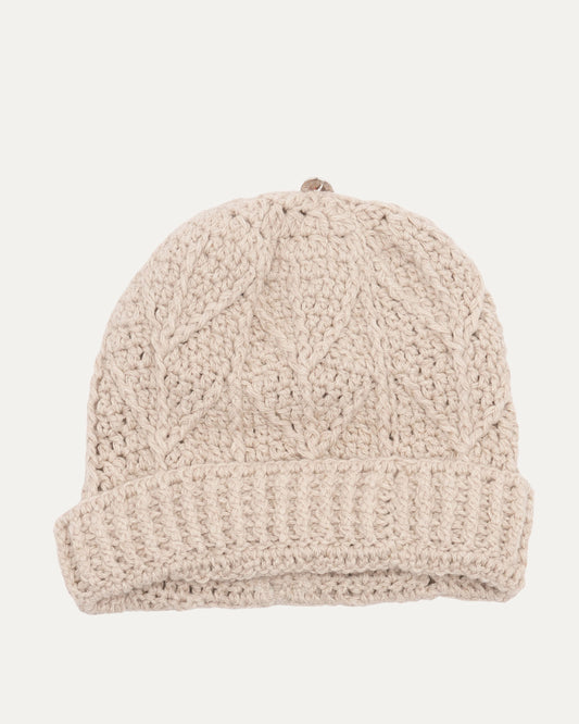 Cross Patch Cashmere Beanie