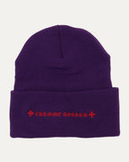 Embroidered Cemetery Cross Beanie