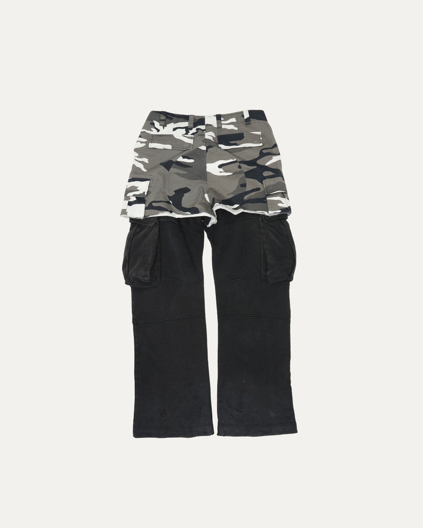 Hybrid Camouflage Cargo Sweatpants